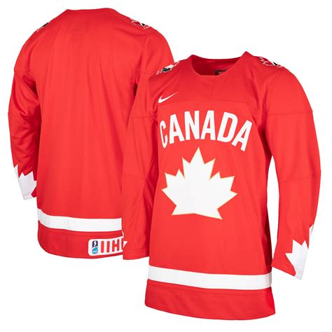 men's nike red hockey canada - team replica jersey